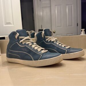 Puma x Alexander McQueen Street Climb 2 Blue High-Top Sneakers